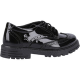 Hush Puppies Junior Girls Maxine Patent Junior Shoe Black