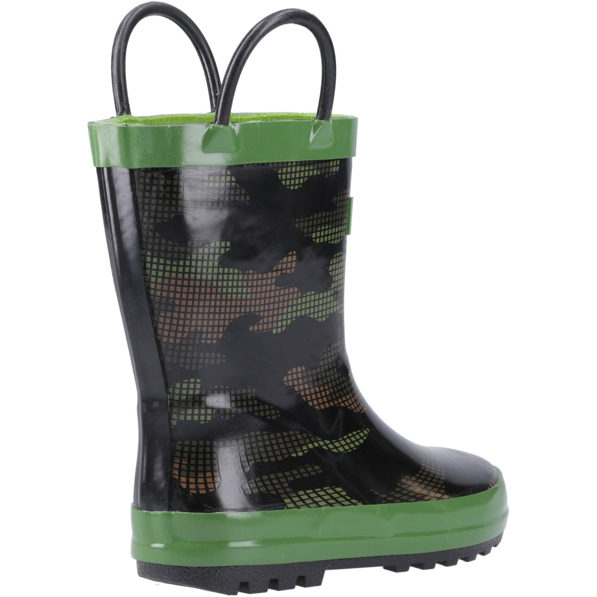 Cotswold Junior Kids Puddle Waterproof Pull On Boot Camouflage