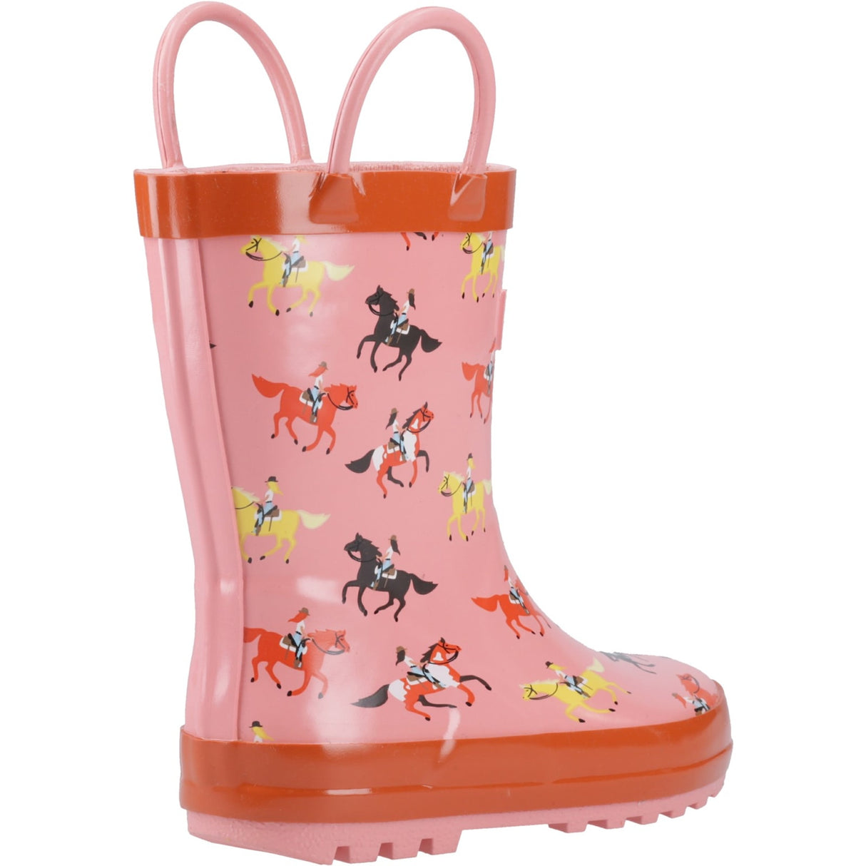 Cotswold Infant Kids Puddle Waterproof Pull On Boot Horses