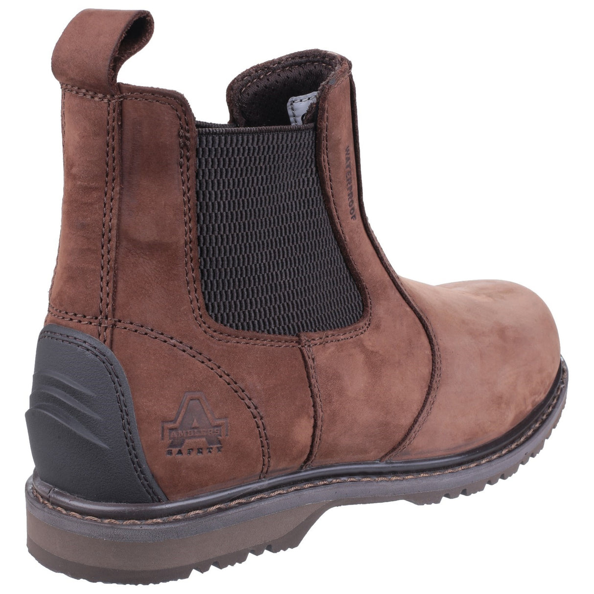 Amblers Safety Unisex AS148 Sperrin Lightweight Waterproof Pull On Dealer Safety Boot Brown