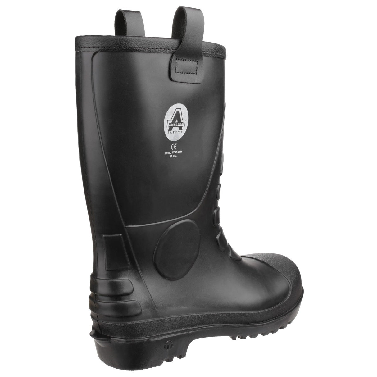 Amblers Safety Unisex FS90 Waterproof PVC Pull on Safety Rigger Boot Black