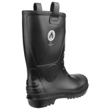 Amblers Safety Unisex FS90 Waterproof PVC Pull on Safety Rigger Boot Black