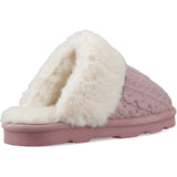 Bearpaw Womens RUMIE CABLE KNIT PEONY