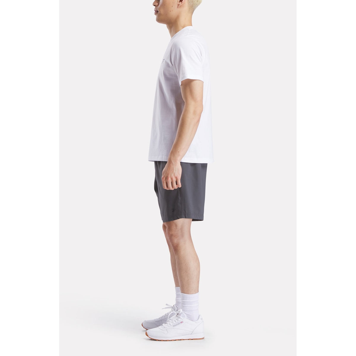 Reebok Mens CODY SMALL LOGO CREW NECK SS TEE WHITE