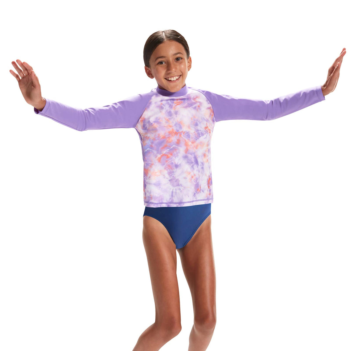 Speedo Girls Long Sleeve Rash Top