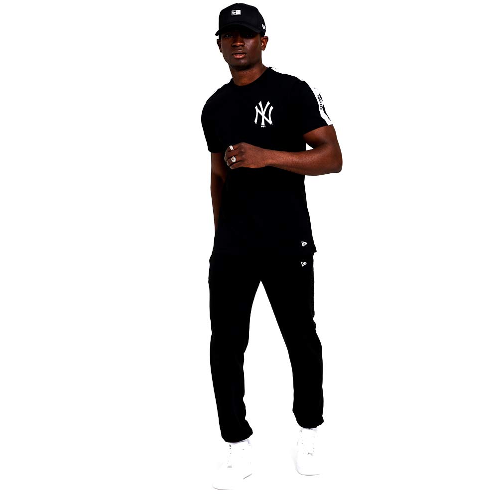 New Era New York Yankees Taped Sleeve Black T-Shirt