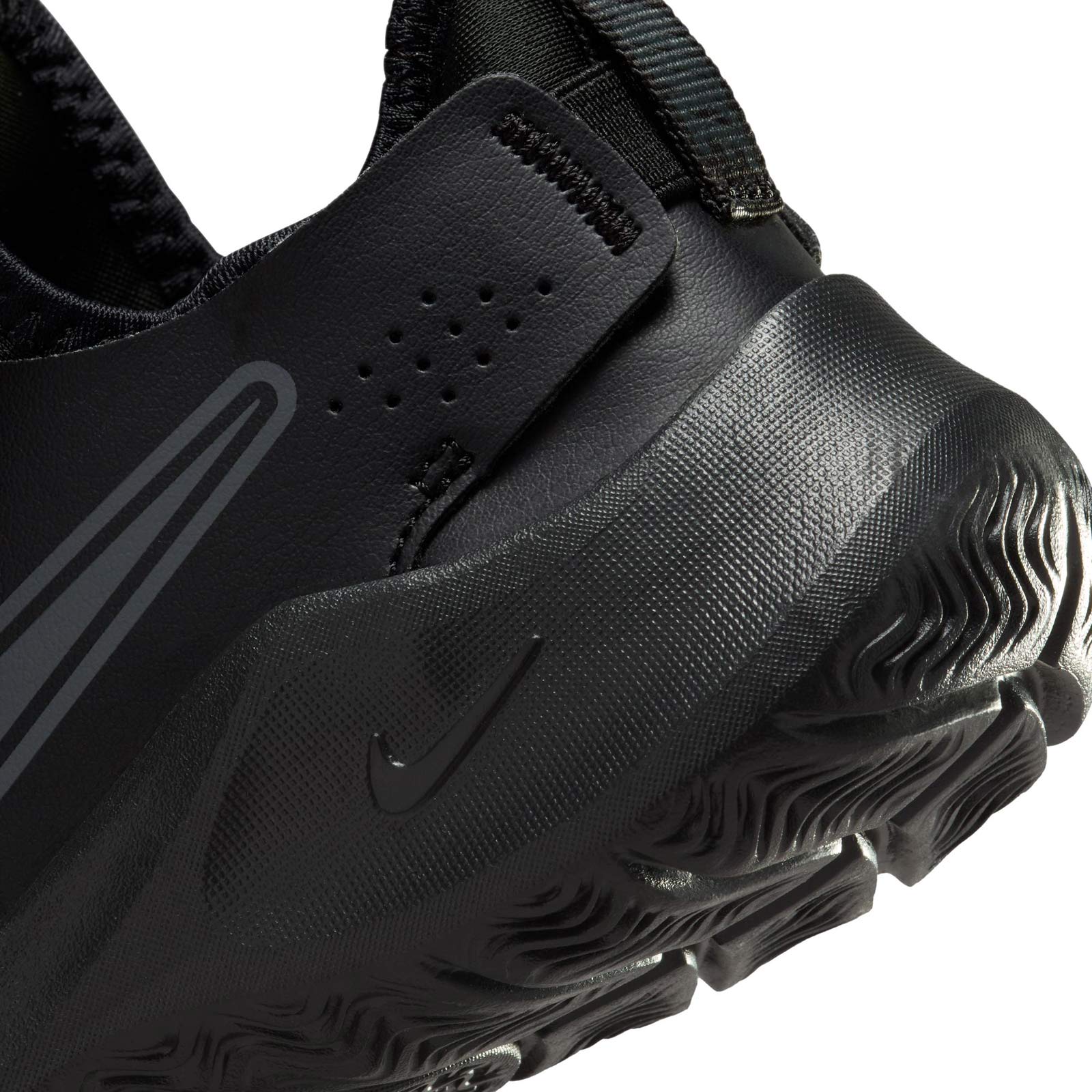 nike black flex runner youth trainers