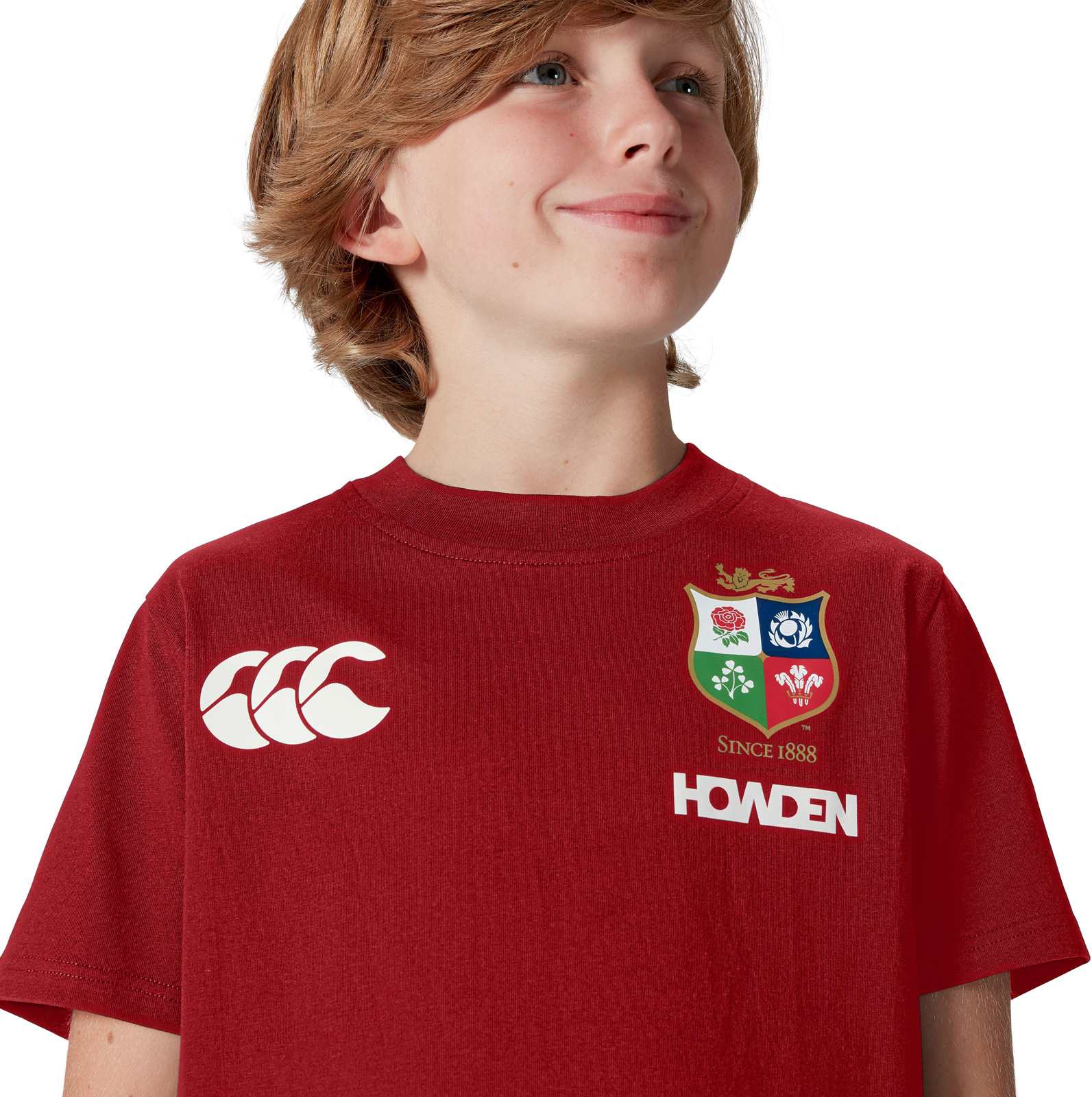 T-shirt Canterbury British And Irish Lions Enfant - Coton Bio, Coupe Classique, Produit Officiel