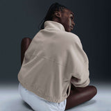 Nike One Womens Therma-FIT Oversized Half-Zip Fleece Top