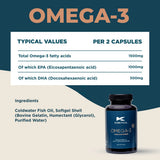 Kinetica Omega-3 Fish Oil - 90 capsules - 45 Servings