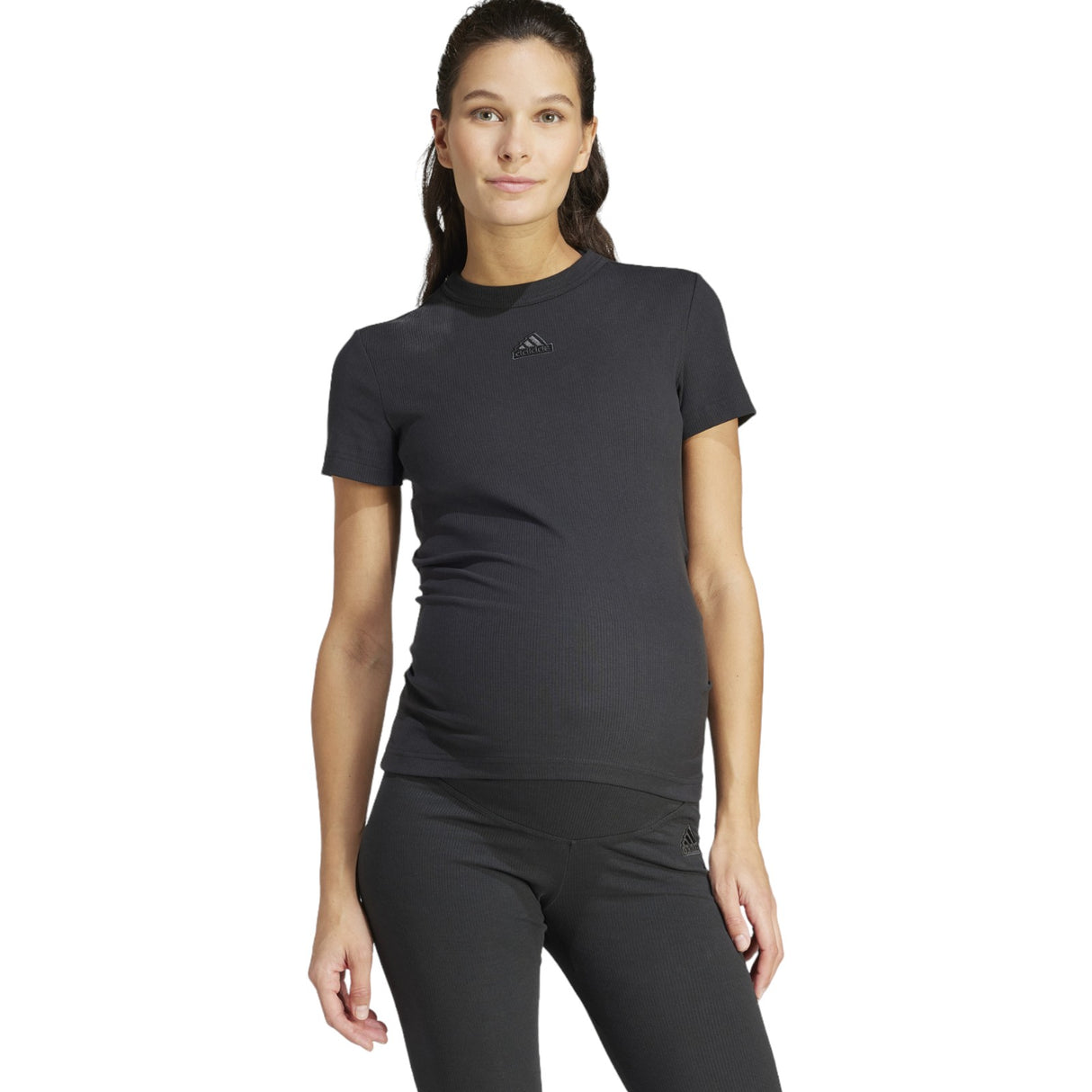 adidas Womens Short Sleeved Maternity T-Shirt