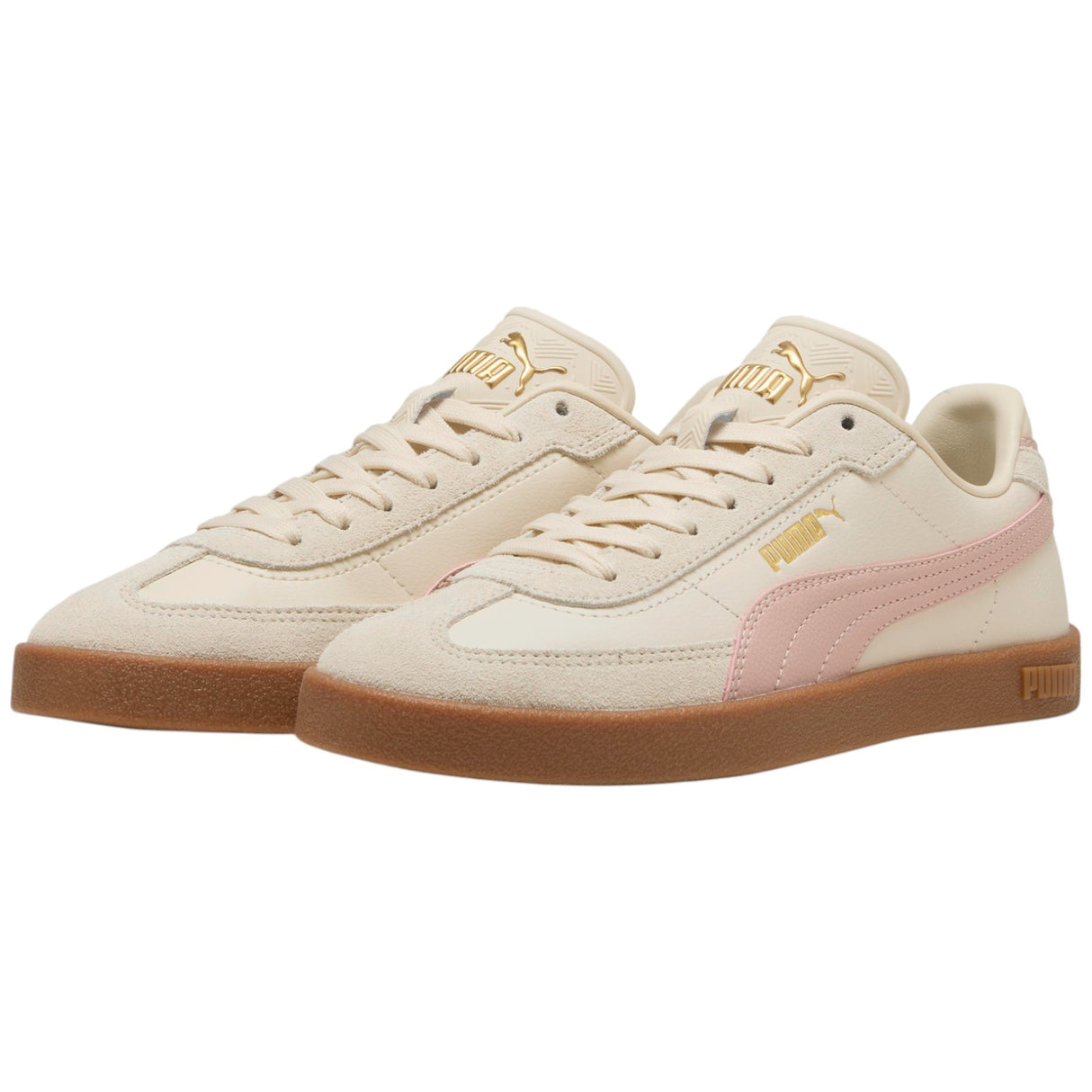 Puma Club II Era Womens Regular-Fit Lace Sneakers Pair Front Side View