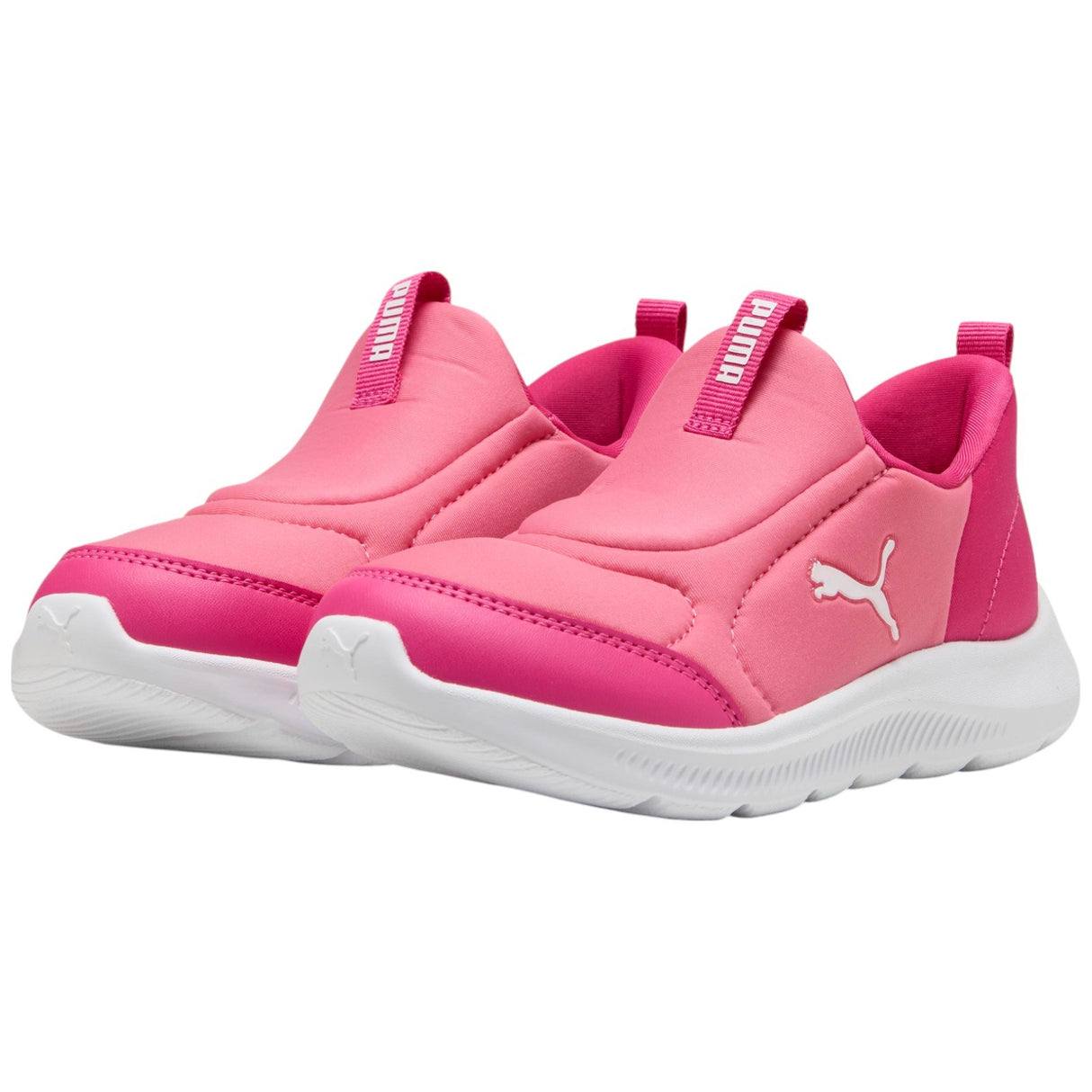 Puma Fun Racer 2 Sliptech Low-Cut Slip On Kids Shoes Pink Pair View