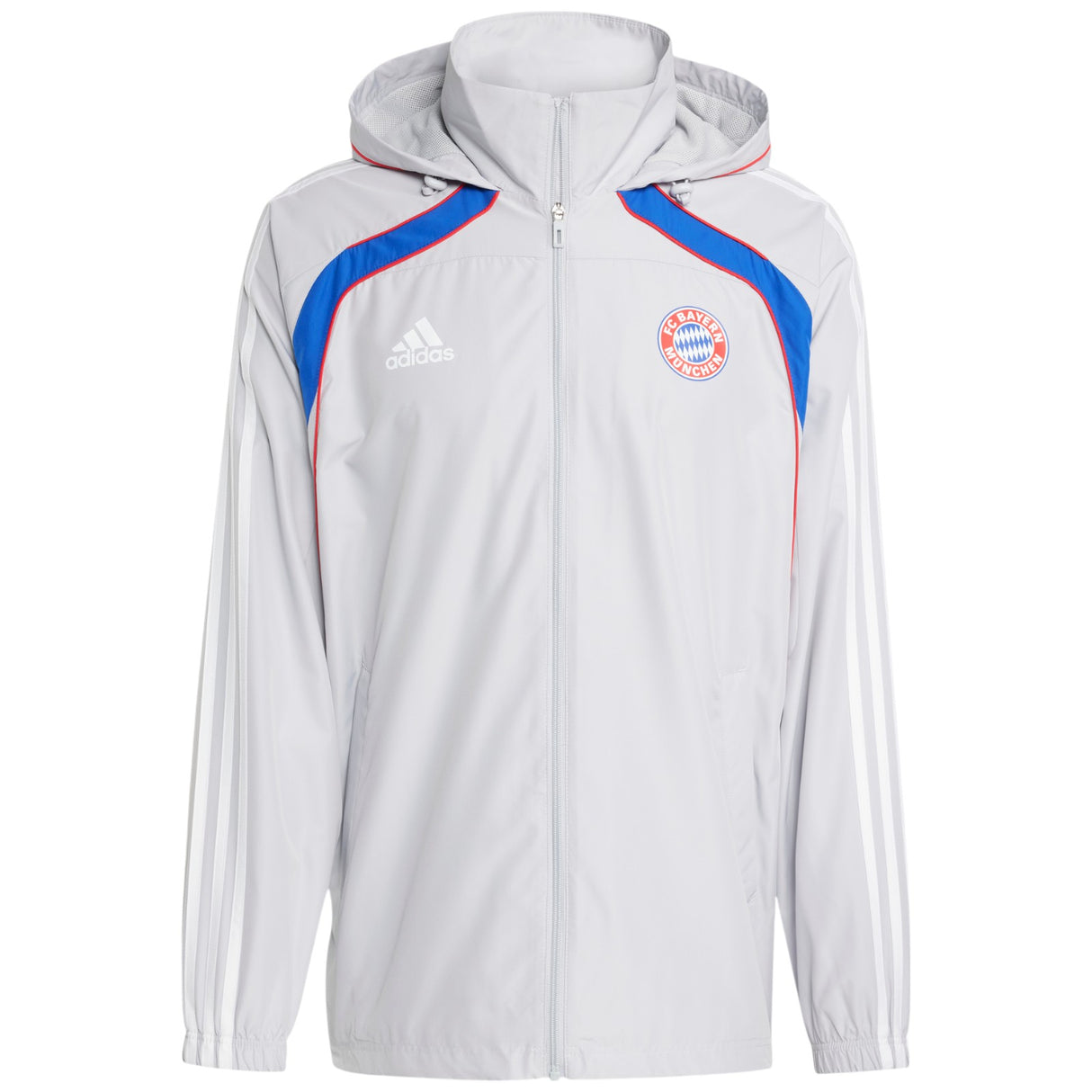 adidas FC Bayern Football Full-Zip Windbreaker Jacket