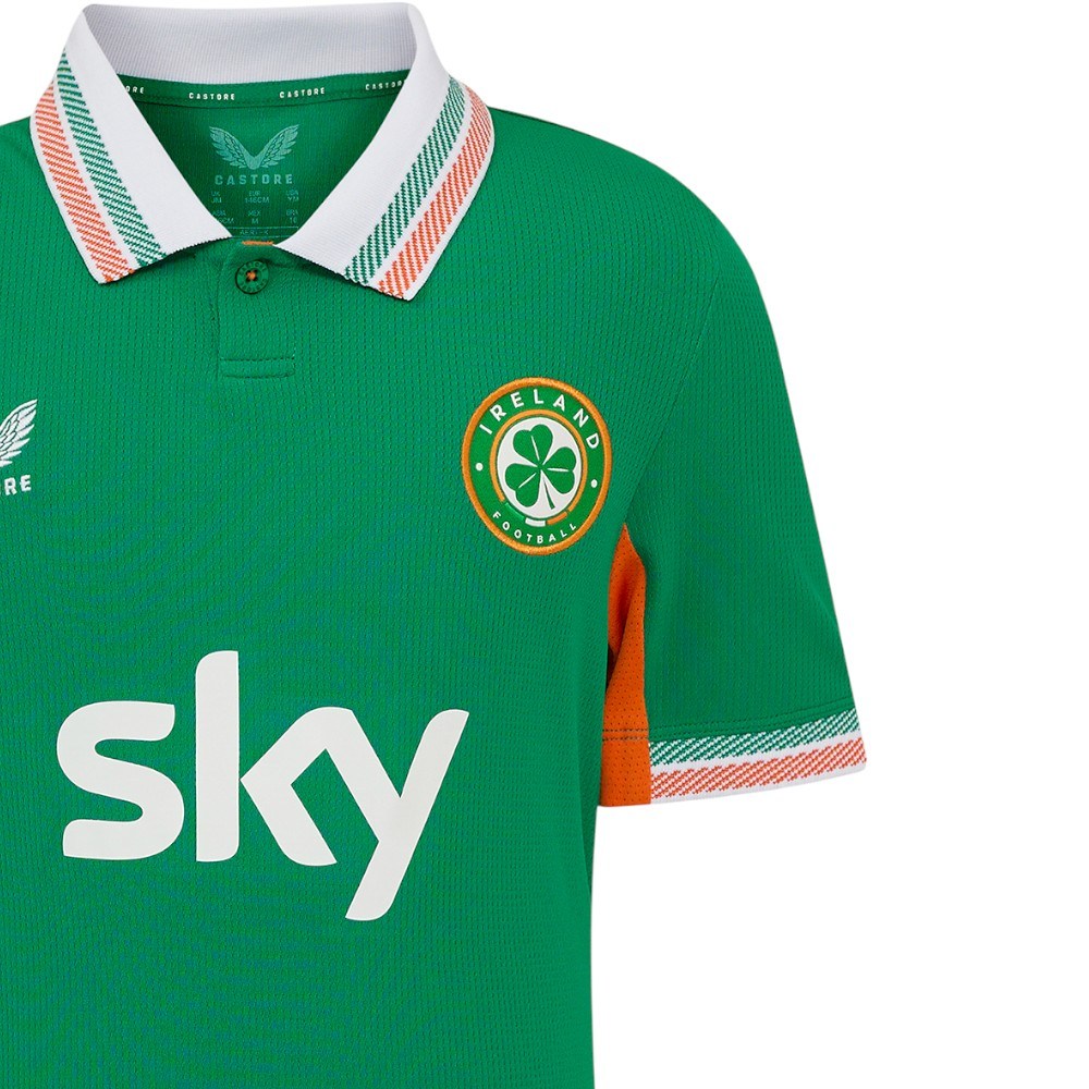 Castore FAI Ireland Football WNT 2025/26 Kids Home Jersey