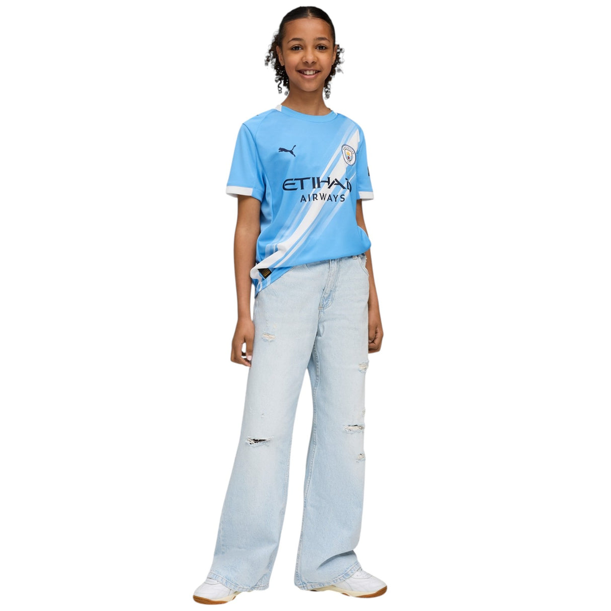 Puma Manchester City Football 2025/26 Kids Home Jersey