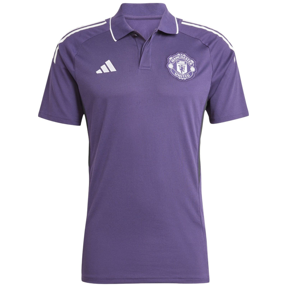 adidas Manchester United Football 2025/26 Adults Polo Shirt Front View