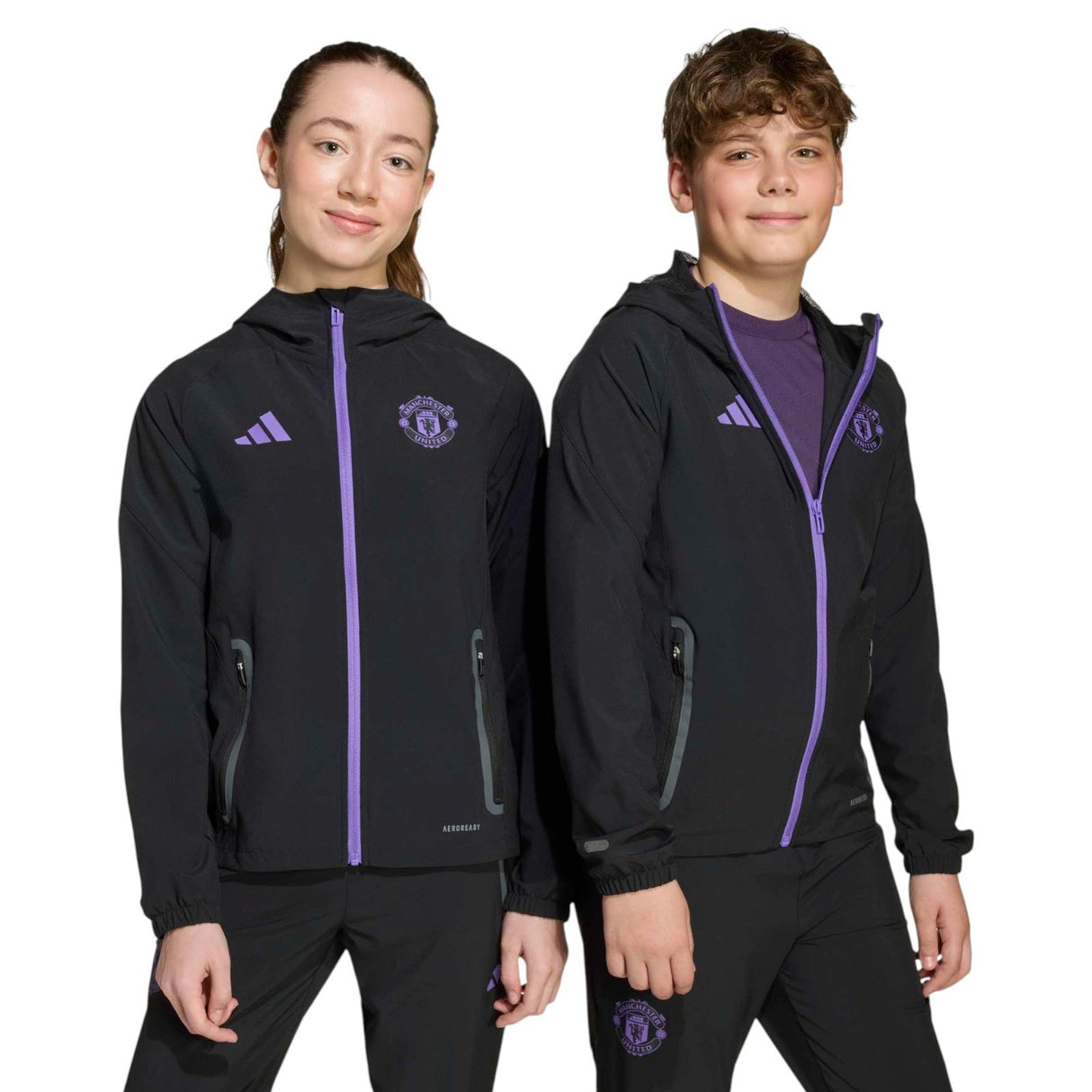 adidas Manchester United Football Tiro Kids Travel Jacket
