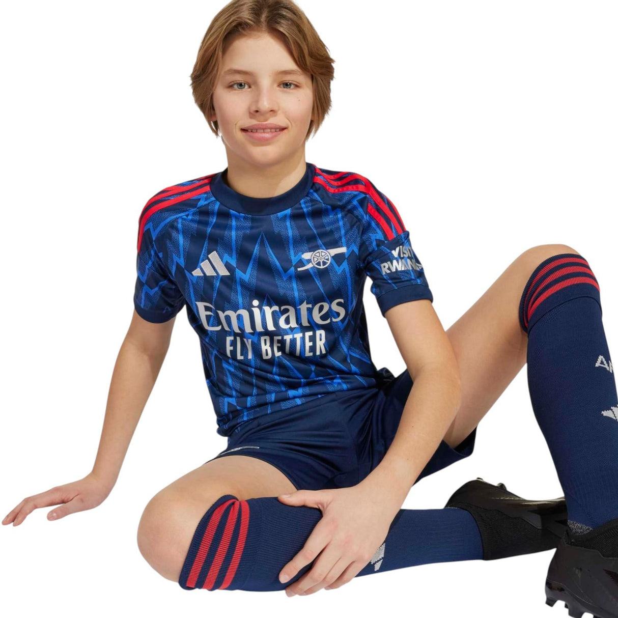 adidas Arsenal Football 2025/26 Kids SS Away Jersey