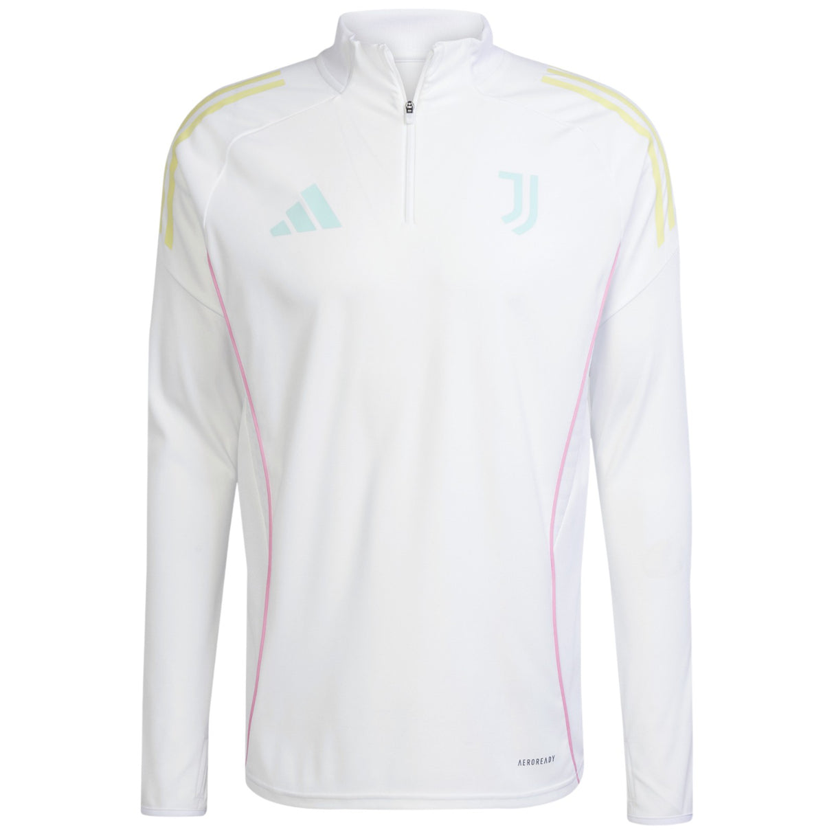 adidas Juventus Football Adults 2025/26 Half-Zip Training Top Front View