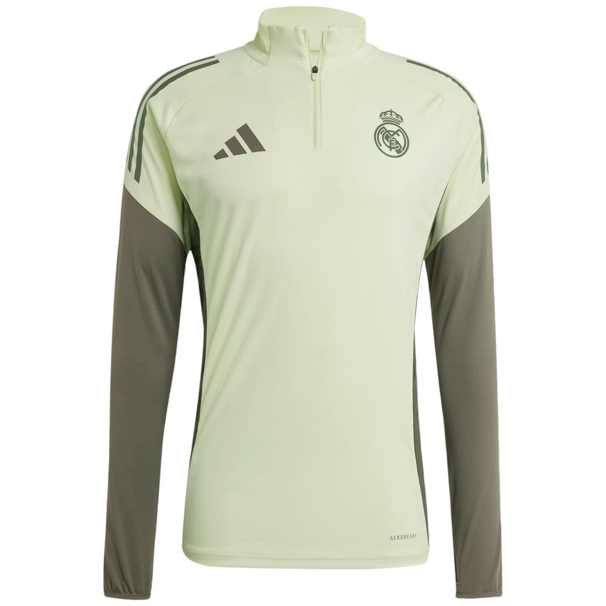 adidas Real Madrid Football 2025/26 Adults Half-Zip Top Front View