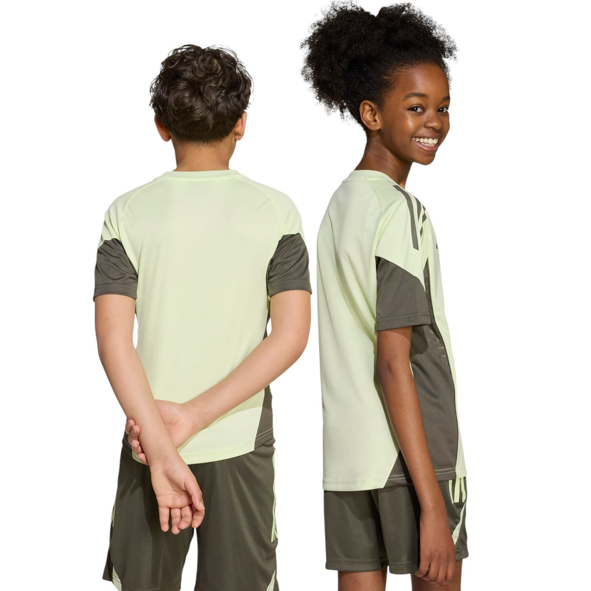 adidas Real Madrid Football 2025/26 Kids Training Jersey Models Back Side View