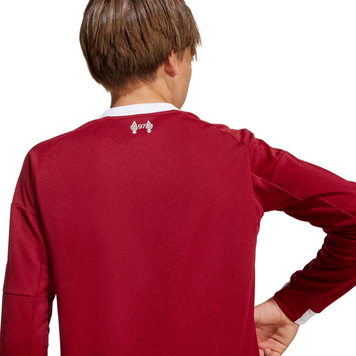 adidas Liverpool Football 2025/26 Kids Long Sleeved Home Jersey