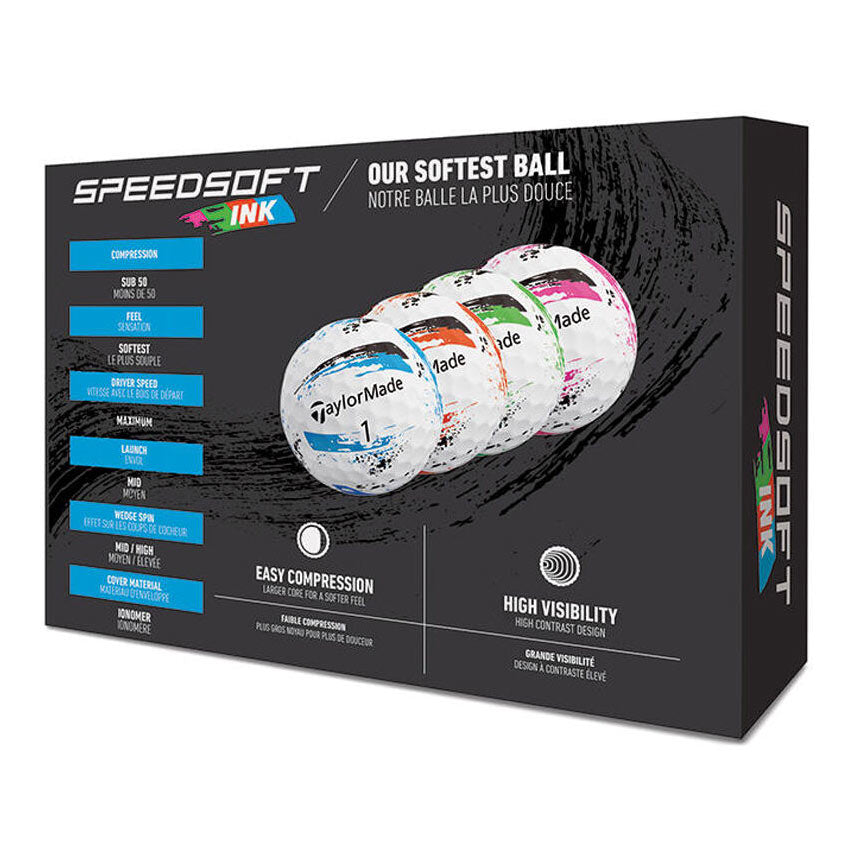 Taylormade Speedsoft Ink 2025 Golf Balls White