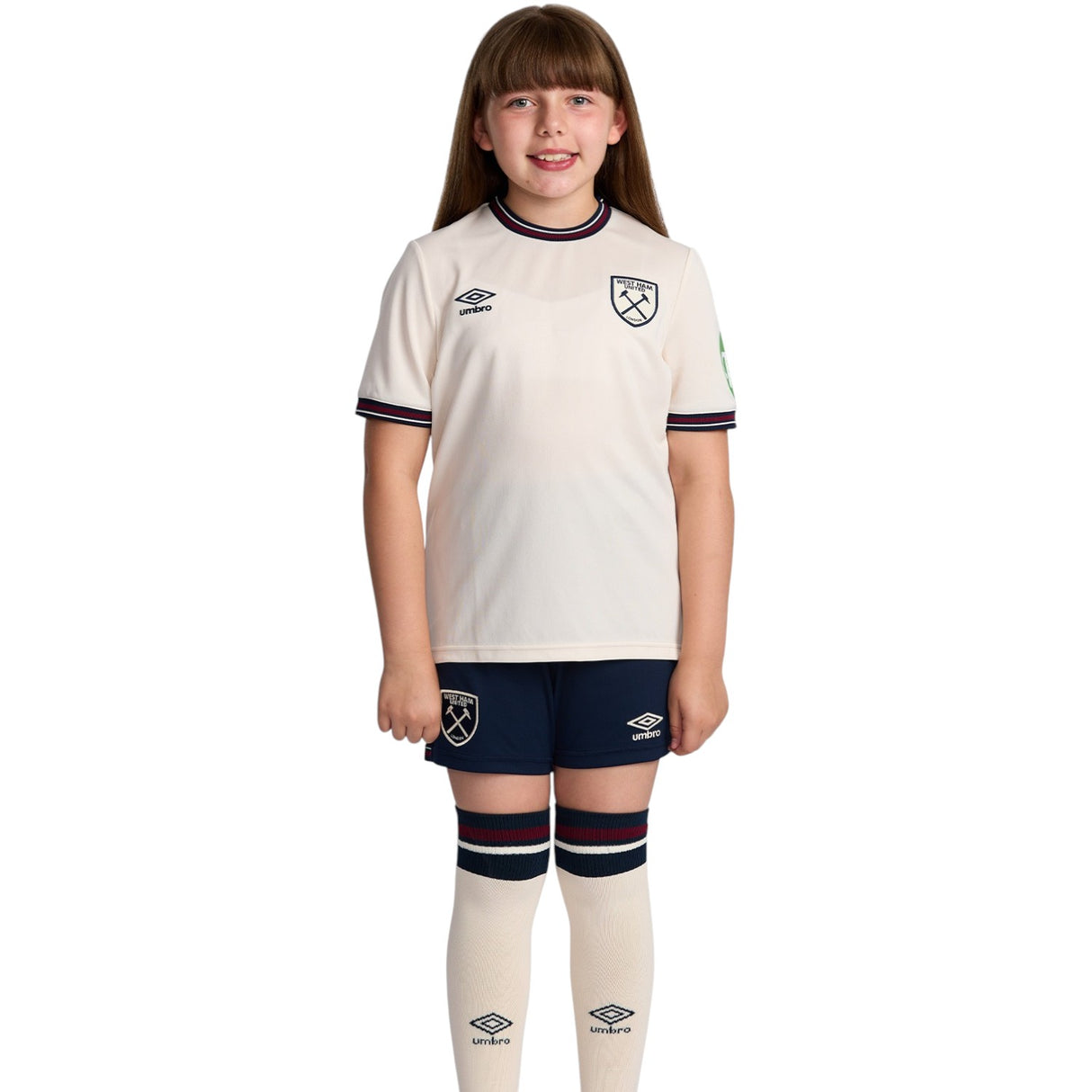 Umbro West Ham Kids Away Jersey White - Main Image
