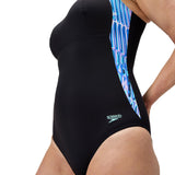 Speedo Womens Shaping Printed LunaLustre Swimsuit
