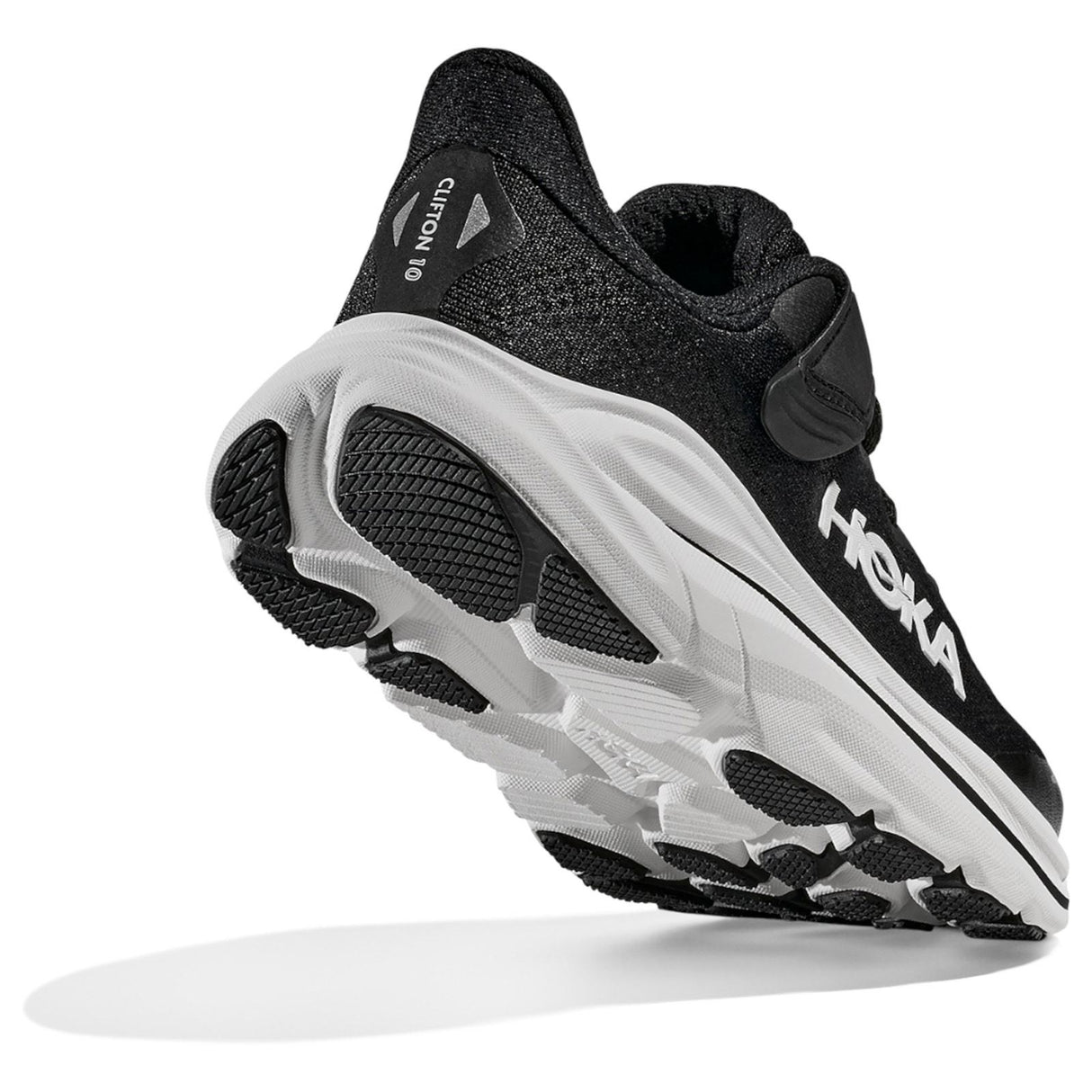 HOKA Junior Clifton 10 Black/White