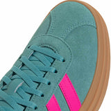 adidas VL Court Bold Womens Regular-Fit Lace Shoes Close-Up Top of Shoe View