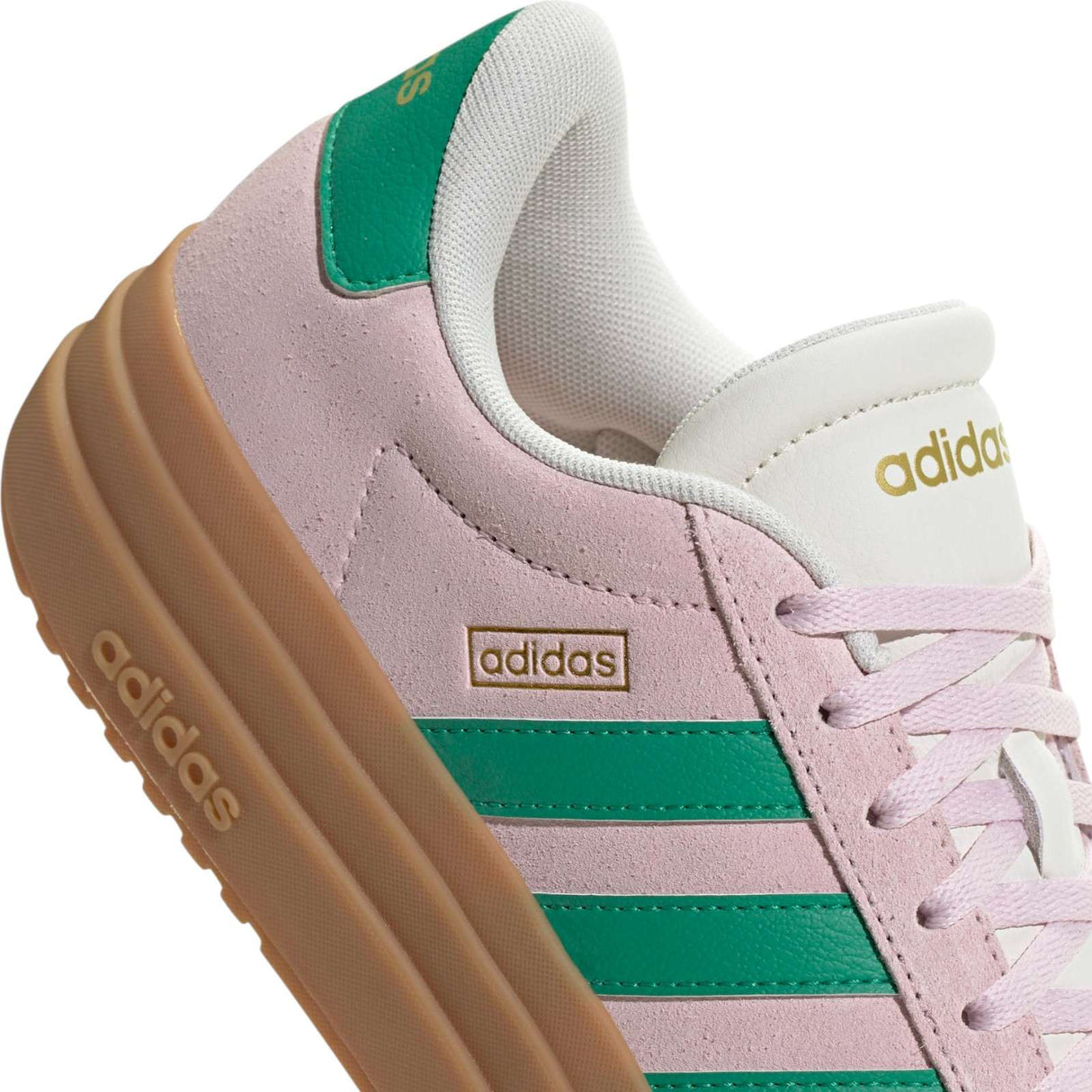 adidas VL Court Bold Womens Platform Shoes Close-Up Back Side View