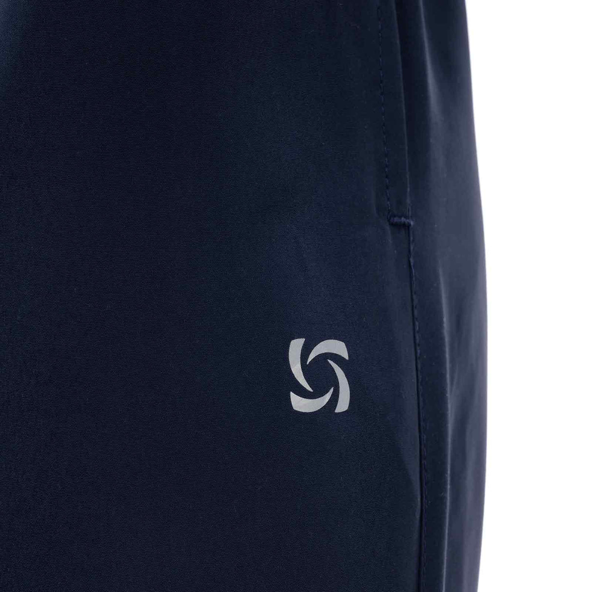 BodyLogic 7/8 Length Woven Womens Jogger Pant Close-Up Logo View