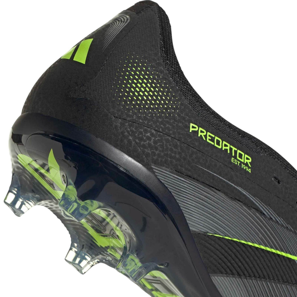 adidas Predator Pro Adults Fold-Over Tongue Firm Ground Football Boots Close-Up Back View