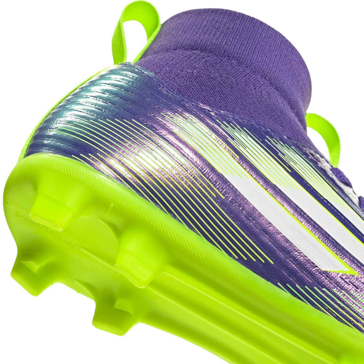 adidas F50 League Kids Firm Ground Mid-Cut Football Boots Close-Up Back View