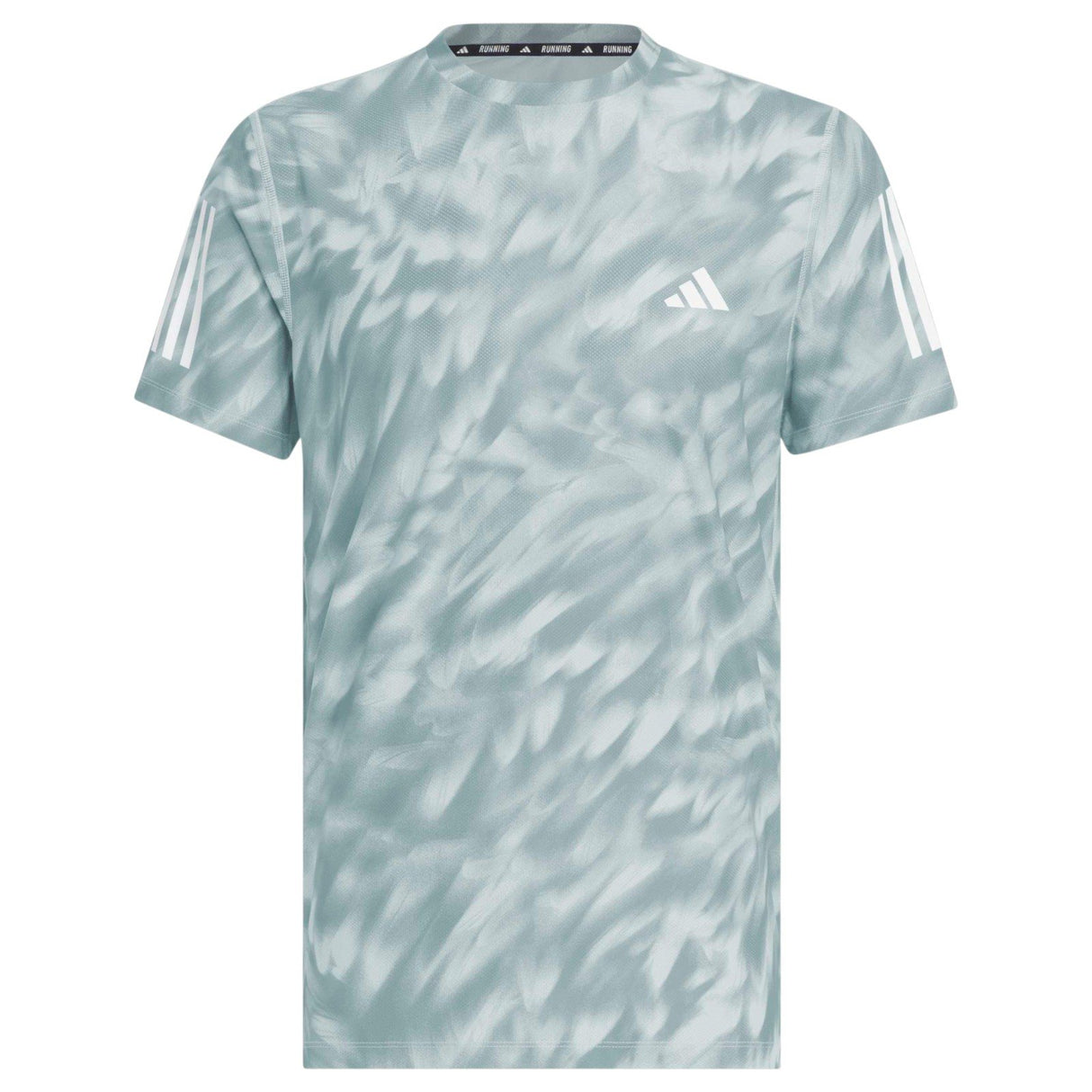 adidas Own The Run Mens Allover Print Running T-Shirt