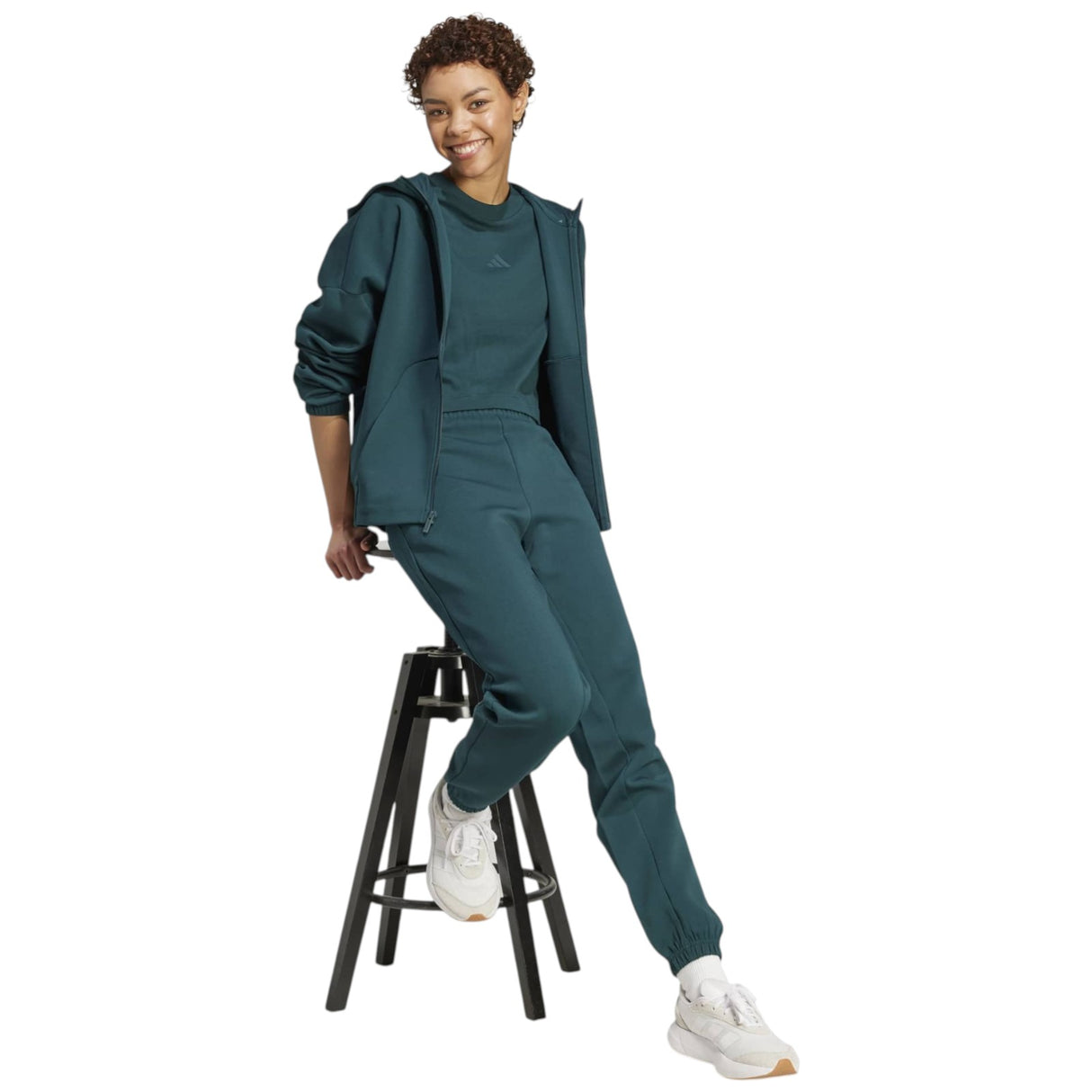 adidas Future Icons Small Logo Womens Full-Zip Hoodie