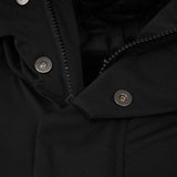 Macron Connacht Rugby 2025/26 Mens WaterProof Parka Jacket Close-Up Popper Button View