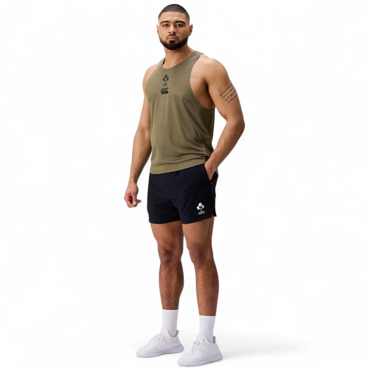 Canterbury IRFU Ireland Rugby Mens Woven Gym Short