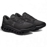 ON Womens Cloudsurfer Trail 2 WP Blk/Blk