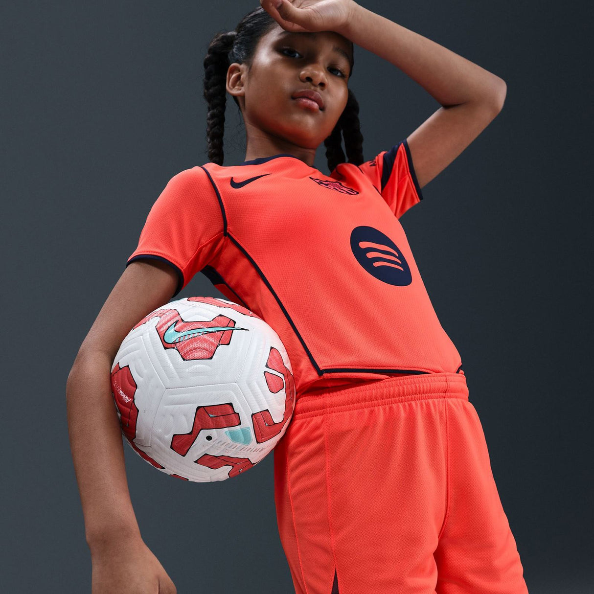 Nike FCB 25 Kids Third Short Orange