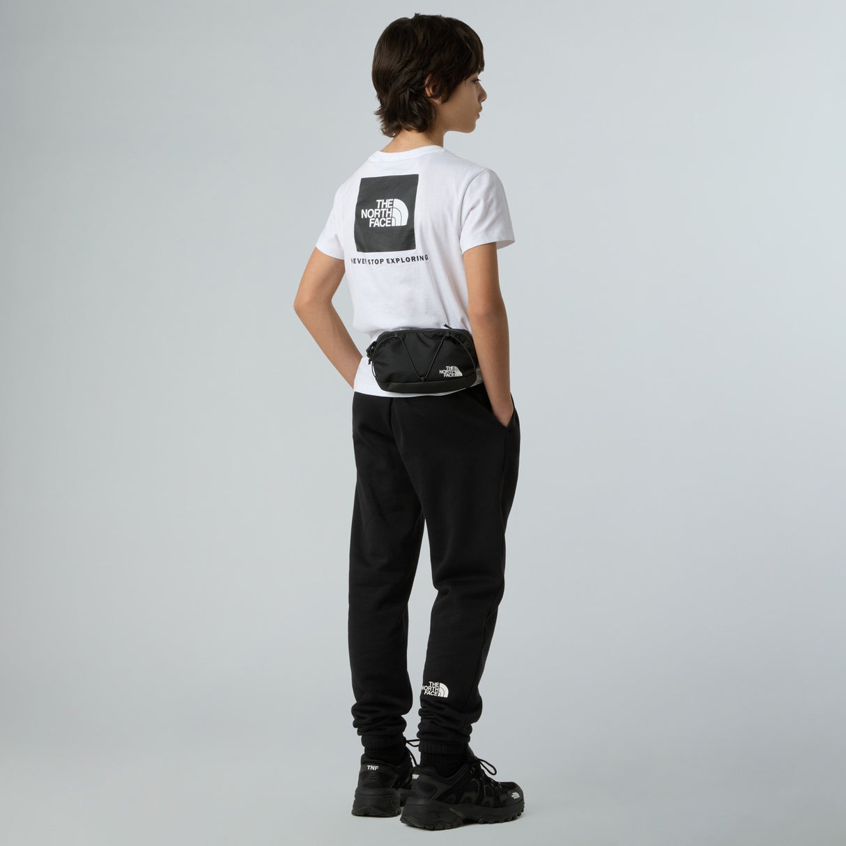 TNF TEEN BOX NSE SS Boys Tee White