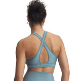 UA Wms Crossback Mid Bra Blue