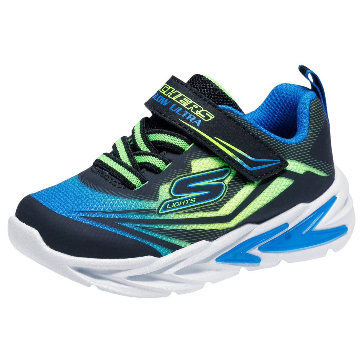 Skechers Boys SLights FlexGlow Ultra Blu