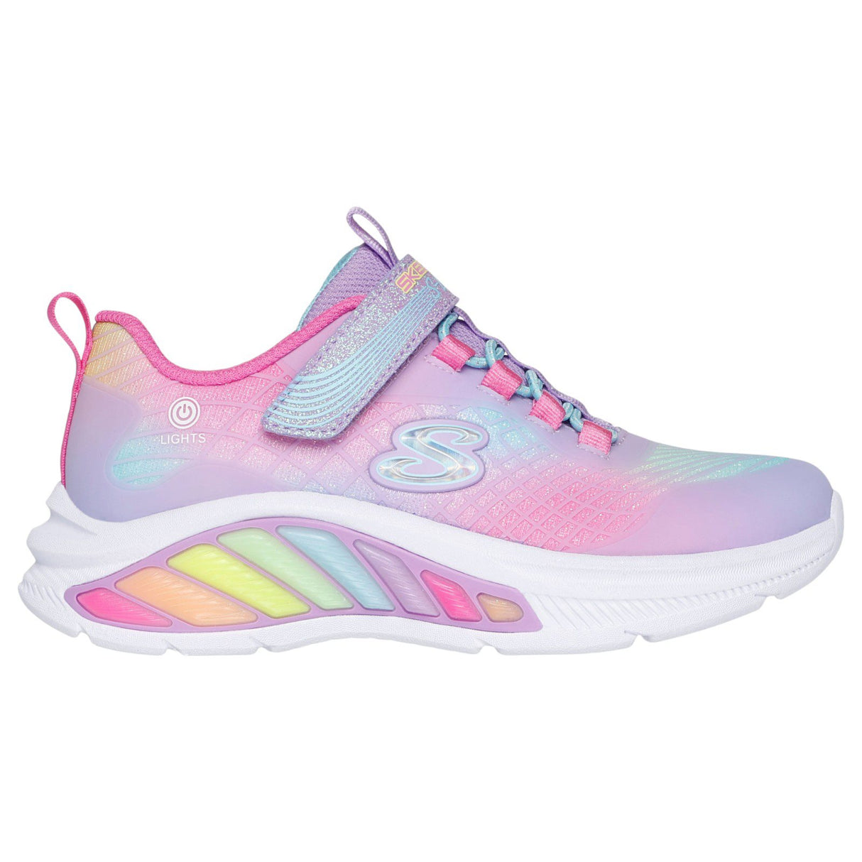 Skechers Jr G Slights Rainbw Cruisrs Pnk