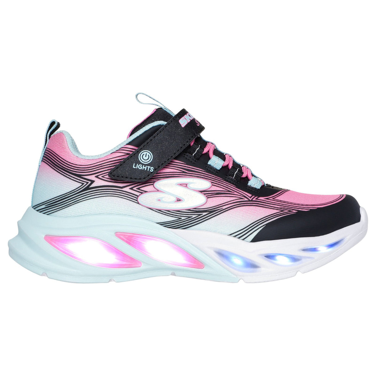 Skechers Jr G Slights Cosmic Glow Black