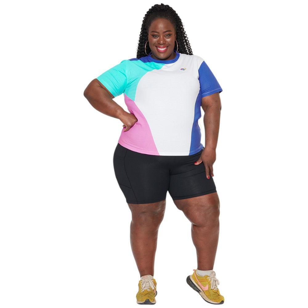 Peachylean Graphic Print Womens Everyday Workout T-Shirt