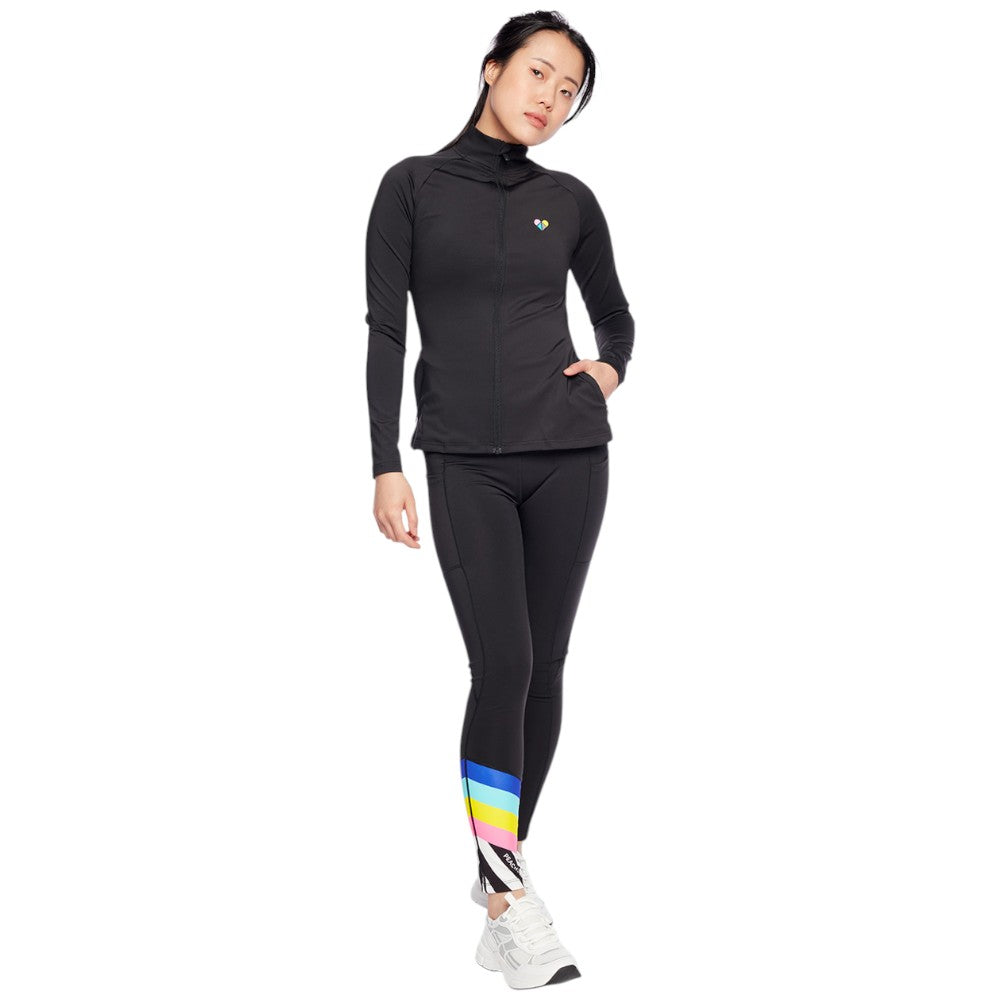 Peachylean Structured Full-Zip Womens Slim-Fit Workout Top