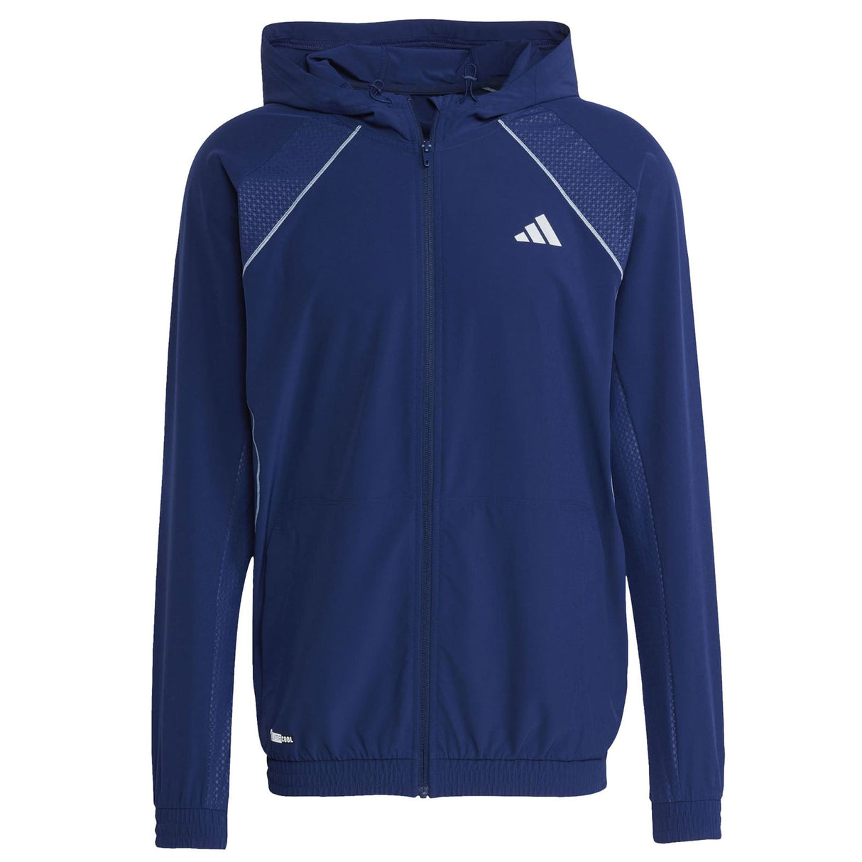adidas Mens TECH APP FZ HOOD Blue